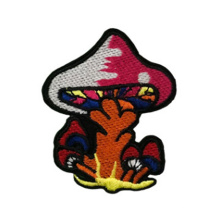 Iron on Personalized Fashion Design Custom Logo Cartoon Embroidery Chenille Patches Mushroom